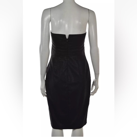 Robert Rodriguez Black Sheath Wool Shimmer Pockets Cocktail Party Dress Size 6 - Picture 10 of 14